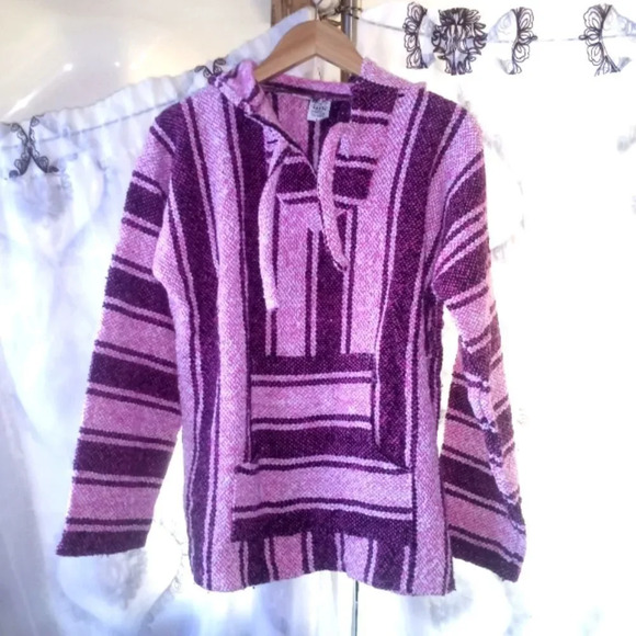 Sweaters - *Poncho with hoodie size large and xl (box #2 )